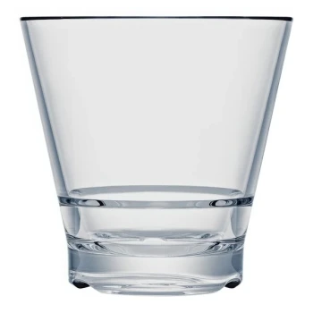 Strahl CapellaStack from Steelite International 12 oz. Plastic Stackable Rocks / Double Old Fashioned Glass - 12/Pack