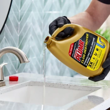 Liquid Plumr Pro-Strength Clog Destroyer CLO00228CT 80 oz. Liquid Gel Drain Cleaner - 6/Case
