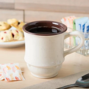 GET TM-1208-U Ultraware 8 oz. Ivory SAN Plastic Mug - 24/Case