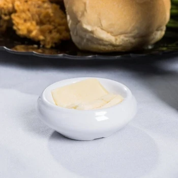 Carlisle 085502 1 oz. Melamine Butter Dish - 48/Case