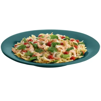 TableCraft CW12020HGN 22" Hunter Green Cast Aluminum 5 Qt. Wide Rim Round Platter