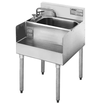 Eagle Group MA7-22 18 inch Modular Liquid Waste Step-Down Add-On for 2200 Series Underbar Units