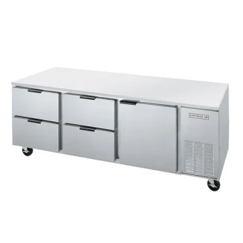 Beverage-Air UCRD72AHC-4-23 72" Low Profile Four Drawer One Door Undercounter Refrigerator