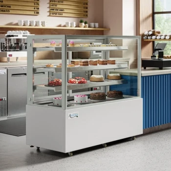 Avantco BCF-60-HC 59 1/8" Square Glass White Refrigerated Bakery Display Case