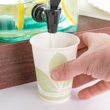 Bare by Solo R9BB-JD110 Eco-Forward 9 oz. Printed Wax Treated Paper Cold Cup - 2,000/Case