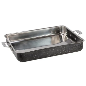 Bon Chef 60012CLDGALAXY Cucina 5 Qt. Galaxy Stainless Steel Roasting Pan - 14 5/8" x 12" x 2 1/4"