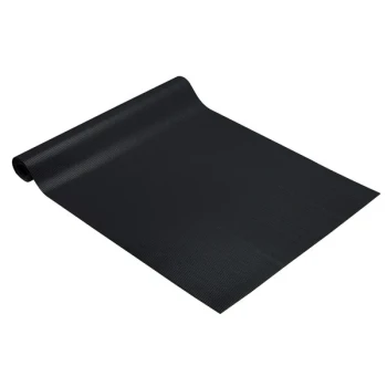 Cactus Mat 1011R-C2 Ezy Kleen Round Rib 2' Wide Black Vinyl Runner Mat - 1/8" Thick