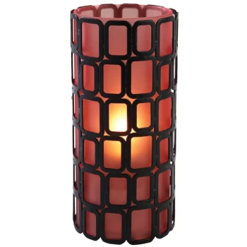 Sterno 80332 Ayer 6" Orange Frost Lamp
