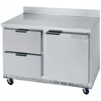 Beverage-Air WTRD60AHC-2-23 60" Compact Worktop ADA Height Refrigerator - 1 Door / 2 Drawers