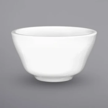 International Tableware Bristol 8 oz. Bright White Porcelain Bouillon Cup - 36/Case