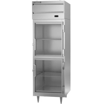 Beverage-Air P-Series PF1HC-1BHG 26 1/2" Top Mounted Glass Half Door Reach-In Freezer
