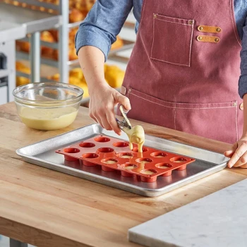 Pavoni Formaflex 15 Compartment Muffins Silicone Baking Mold FR024 - 1 1/2 inch x 3/4 inch