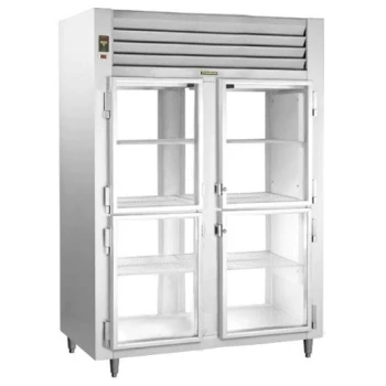 Traulsen AHT232NPUT-HHG Two Section Glass Half Door Narrow Pass-Through Refrigerator - Specification Line