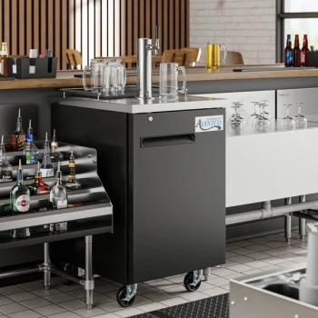 Avantco UDD-1-HC Single Tap Kegerator Beer Dispenser - Black, (1) 1/2 Keg Capacity