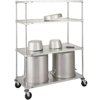 Metro PR48ES Mobile Solid Embossed Pot and Pan Rack - 24" x 48" x 68"