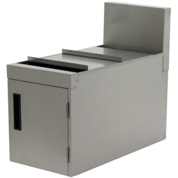 Advance Tabco PRT-12 Prestige Series 12" x 25" Rectangular Stainless Steel Trash Can Cabinet - 19" High