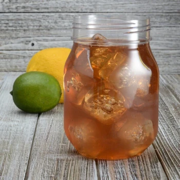 Fineline 4517-CL Quenchers 16 oz. Mason Jar   - 64/Case