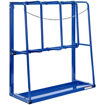 Vestil 21 3/4" x 53" x 59 1/2" 4-Bay Expandable Steel Storage Rack EVR-59-S - 4,000 lb. Capacity