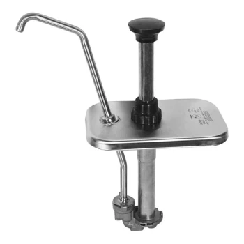 Server 1 oz. Stainless Steel Drop-In Fountainette Pump with Lid for Standard 2 Qt. Fountain Jar