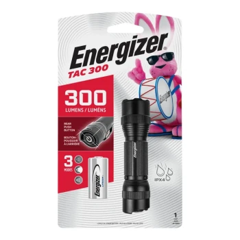 Energizer TAC 300 LED Tactical Metal Flashlight ENPMHT1L