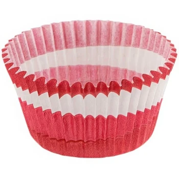 Novacart Red Circle Fluted Baking Cup 2" x 1 3/8" - 1,000/Case