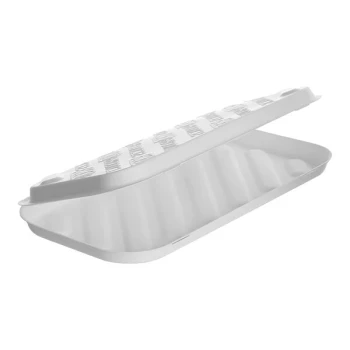 Eco-Products Vanguard 13" x 7" x 1 1/4" Compostable Sugarcane Flatbread Clamshell Container - 200/Case