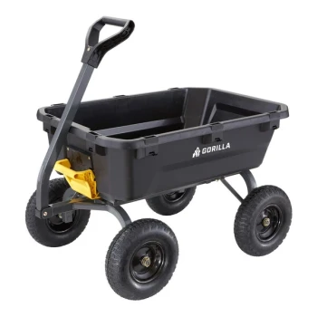 Gorilla 1,200 lb. Heavy-Duty Poly Yard Dump Cart GCG-7
