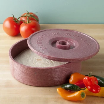 HS Inc. HS1001 8" Raspberry Polyethylene Tortilla Server - 12/Case