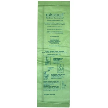Bissell Commercial U8000-PK25 Vacuum Filter Bags for BGU8000 Vacuum Cleaner - 25/Pack