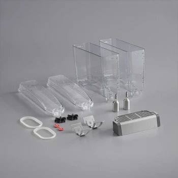 Crathco 2.4 Gallon Bowls with Polycarbonate Lids for Mini Double Premix Cold Beverage Dispenser