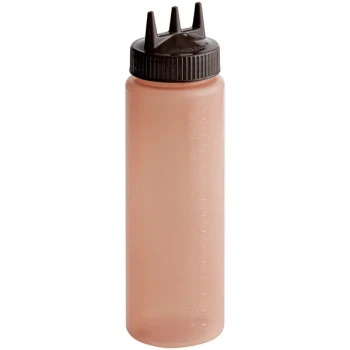 Vollrath 3324C-01 Traex® Color-Mate™ 24 oz. Brown Tri Tip™ Wide Mouth Squeeze Bottle