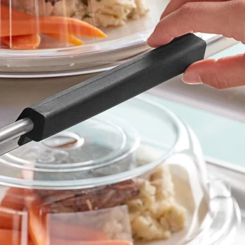 Baker's Lane 6 inch Black Silicone Bun / Sheet Pan Clip Set for Product Identification - 6/Pack