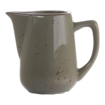 International Tableware Splash 5 oz. Green Smoke Stoneware Creamer - 12/Case