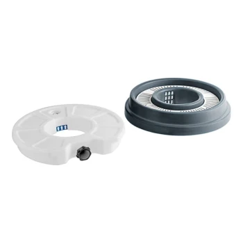 PourAway Gray Lid and 2.5 Gallon Liquid Waste Disposal Tank for 32 Gallon Trash Cans