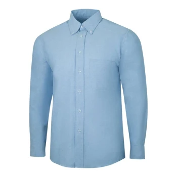 National Patrol by Henry Segal Women's Customizable Blue Long Sleeve Oxford Shirt - 4