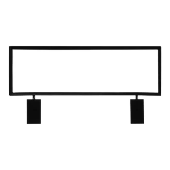 22" x 7" Black Steel Sign Holder for Grid & Go Displays