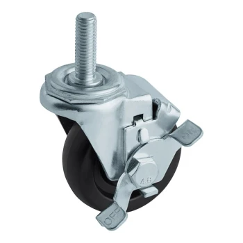 Continental Refrigerator 50301 Stem Swivel Caster with Brake
