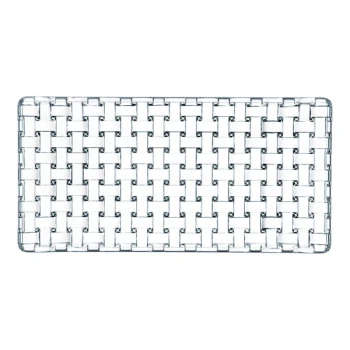 Nachtmann Bossa Nova 11" x 5 1/2" Rectangular Glass Platter - 6/Case