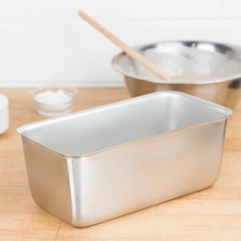 Vollrath 72060 6 lb. Seamless Stainless Steel Bread Loaf Pan - 10 3/8 inch x 5 3/8 inch x 4 inch