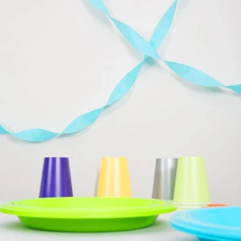 Creative Converting 071039 81' Bermuda Blue Streamer Paper - 12/Case