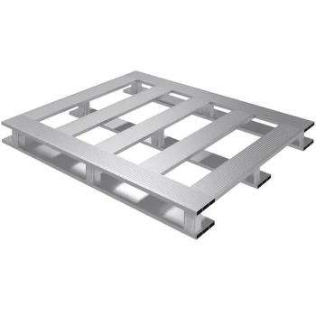 Vestil AP-4048-SB 40" x 47 7/8" x 5 1/16" Aluminum Pallet with 6,000 lb. Capacity and Skid Bottom