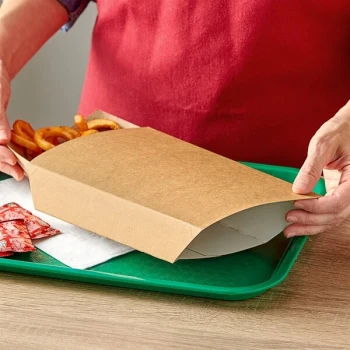 Carnival King Kraft Paper Food Sleeves for 5 lb. Food Trays - 250/Case