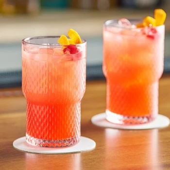 Acopa Rivulet 14 oz. Stackable Beverage Glass - 12/Pack