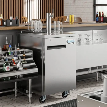 Avantco UDD-1-HC-S Single Tap Kegerator Beer Dispenser - Stainless Steel, (1) 1/2 Keg Capacity