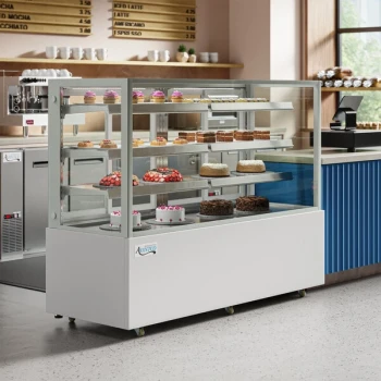 Avantco BCF-72-HC 70 7/8" Square Glass White Refrigerated Bakery Display Case