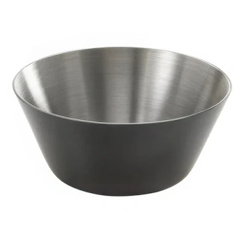 American Metalcraft 1.5 oz. Round Satin Black Stainless Steel Sauce Cup - 12/Case