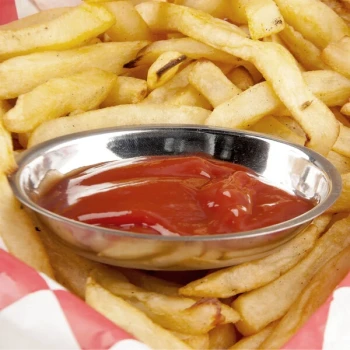 American Metalcraft D405 2.5 oz. Stainless Steel Oval Sauce Cup - 12/Case