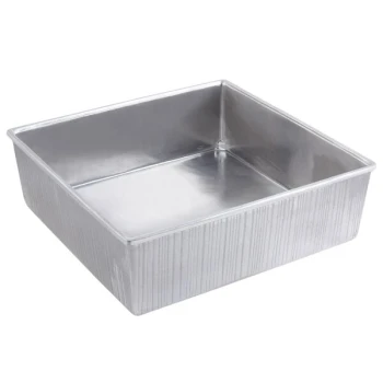 Bon Chef 9500P 245 oz. Pewter Glo Cast Aluminum Straight Sided Square Bowl