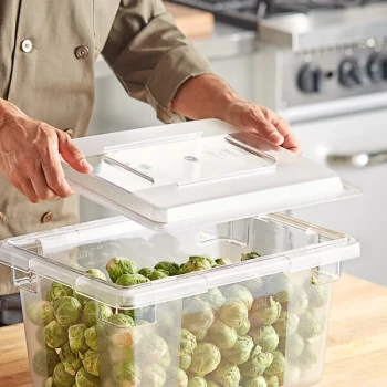 Choice 18" x 12" Clear Polycarbonate Food Storage Box Lid