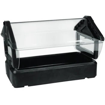 Carlisle 660003 Six Star Black 4' Tabletop Food / Salad Bar with Sneeze Guard